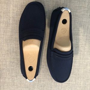 Rothys navy driving loafer